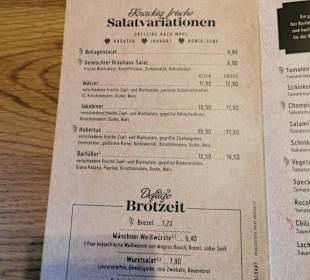 Speisekarte