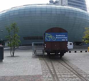 Das Klimahaus, wenn man sich umdrehen würde kommt 