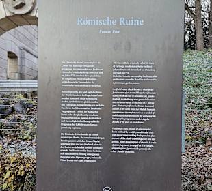 Informationstafel zur Römischen Ruine