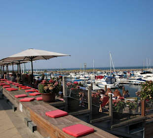 Hafenterrasse am Yachthafen