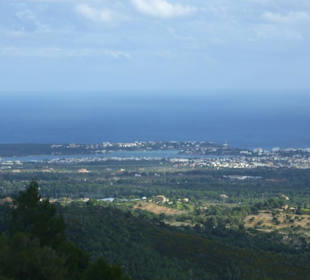 Blick in die Ebene unterhalb