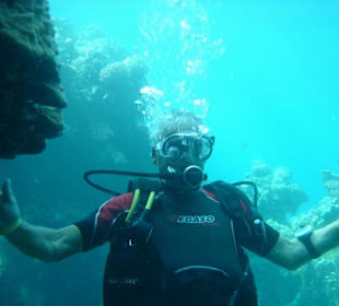 Beim Tauchen