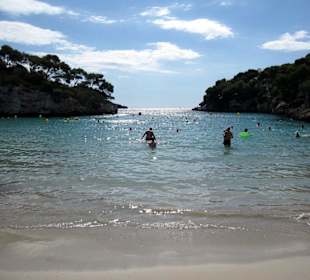 Cala Ferrera vom Hotelstrand aus