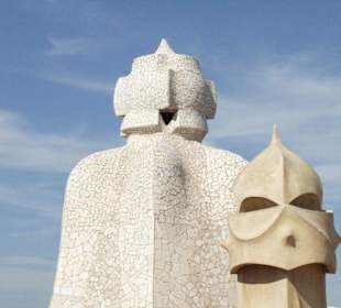Barcelona, Casa Mila, Dachaufnahme