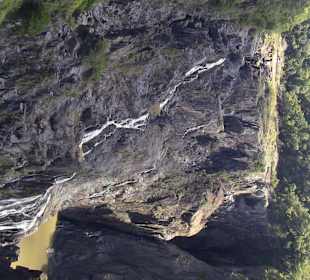 Etwas mikkrig der Wasserfall