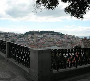 Vista Centro histórico de Lisboa