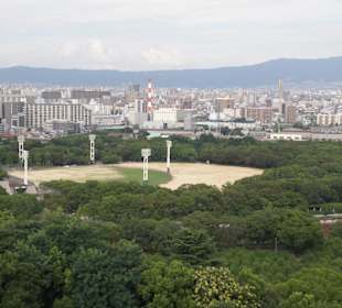 Vista dal castello di Osaka 