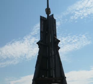 Die Kugelbake am Übergang von Elbe zur Nordsee