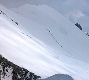 Bergsteiger am Breithorn
