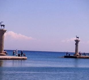 Hafeneinfahrt in Rhodos
