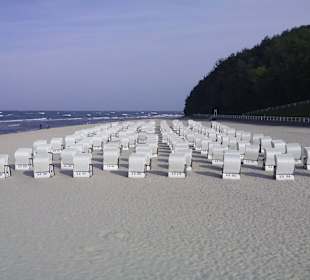 Strandkörbe an der Seebrücke