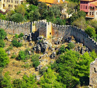 Burg von Alanya (Ic Kale) An&/Abfahrt