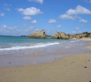 Praia da Rocha, am Ende des Strandes