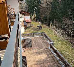 Ausblick vom Balkon 