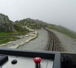 Auf Strecke auf dem Weg zum Gipfel .