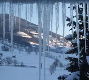 Blick aufs Tal aus unserem Fenster