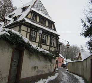 Altstadt Wissembourg im Winter