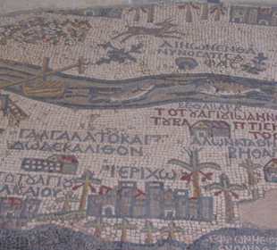 The famous mosaic of the holy land
