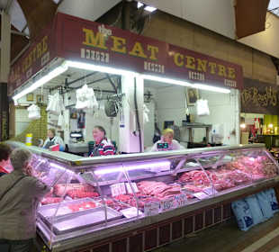 Verkaufsstände im englischen Markt