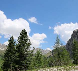 Blick zum Grödnerjoch