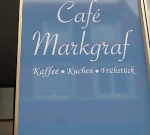 Kaffeepause beim Café Markgraf in Rastatt