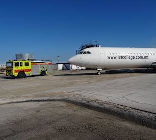 Flugzeug für Evakuierungsübungen