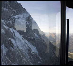 Blick aus der Eibsee-Seilbahn 