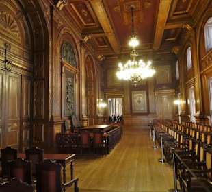 Im Versammlungssaal des Börsenpalastes