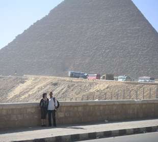 Blick auf die Cheops Pyramide