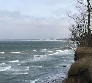 Sicht auf Warnemünde