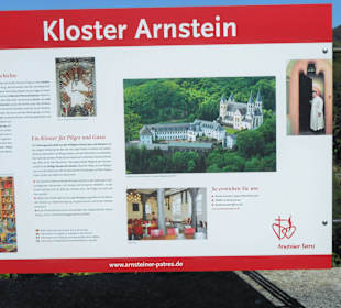 Kloster Arnstein Hinweisschild