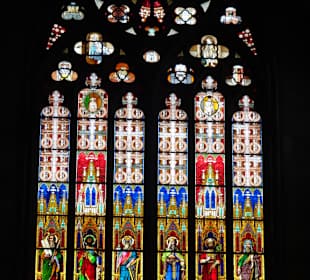 Die Fenster des Langschiffes im Kölner Dom