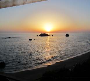Sonnenuntergang Avra Taverne