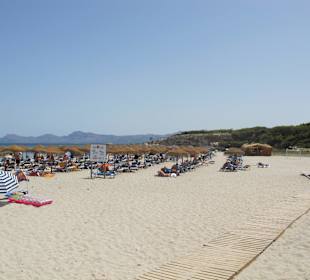 Der gemütliche Strand von Son Baulo