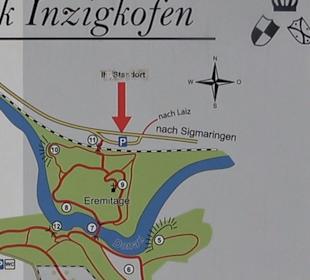 Wanderparkplatz an der Hängebrücke