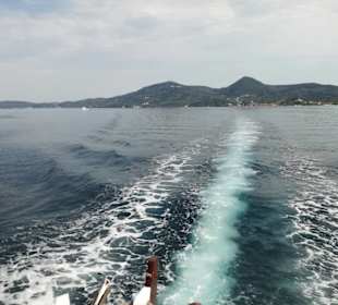 Schöne Aussicht vom Boot