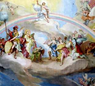 Deckengemälde: Himmelfahrt Christi