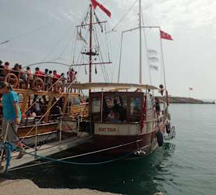 Spaziergang mit dem Schiff