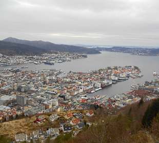 Берген вид с горы 