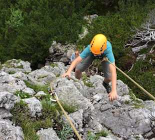 Spaß beim Klettern