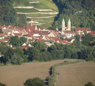Blick auf Freyburg vom Weingut Prewis aus gesehen