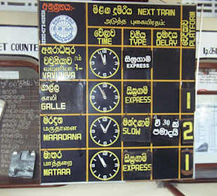 Abfahrzeiten Aluthgama Bahnhof