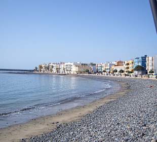 Strand (bei Ebbe) & Promenade von Arinaga !