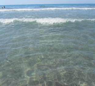 Sehr sauberes und klares Wasser