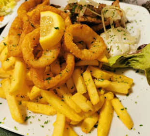 Meteora Teller Gyros mit Kalamari