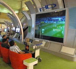 Sportschau am Flughafen