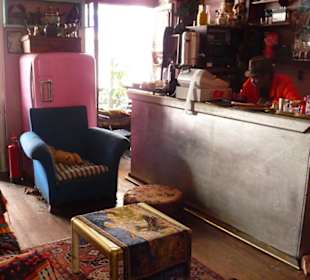 Café im 1. Stock des Pan African Market