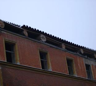 Dach eines unbewohnten Hauses