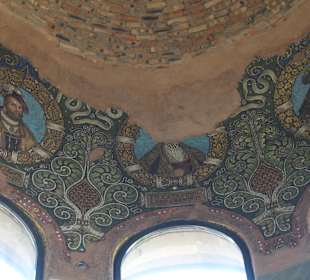 Mosaikarbeit im Turm der alten Gedächtniskirche
