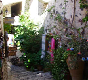 Santorin selbst im Bild Landschaft, Stadt